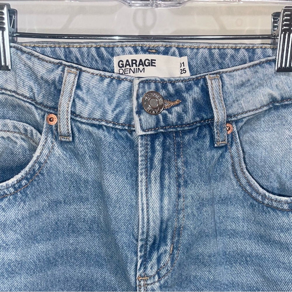 Garage Slouchy Blue Denim Jeans - Picture 3 of 6